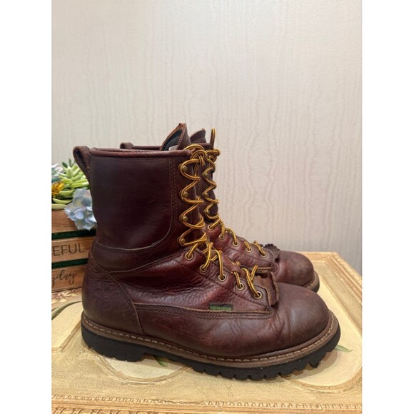 Georgia Boot Men’s Georgia Waterproof Logger Brown Boots G101 Men’s Sz 11.5 Wide main image 16